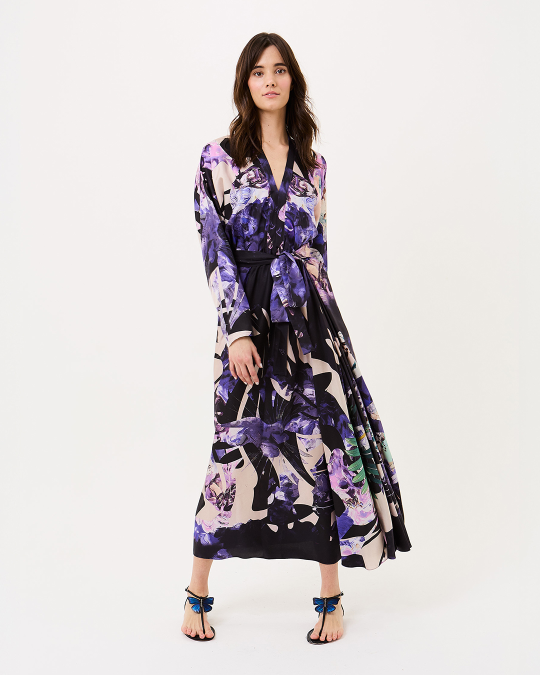 GARDEN OF WISTERIA FRONT KNOT DRESS