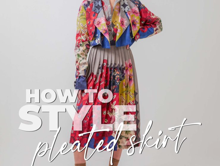 how to style pleted skirt