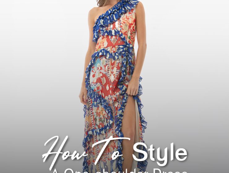 how to style a one-shoulder dress